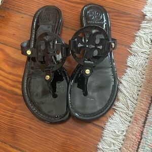 Tory Burch flats black glossy